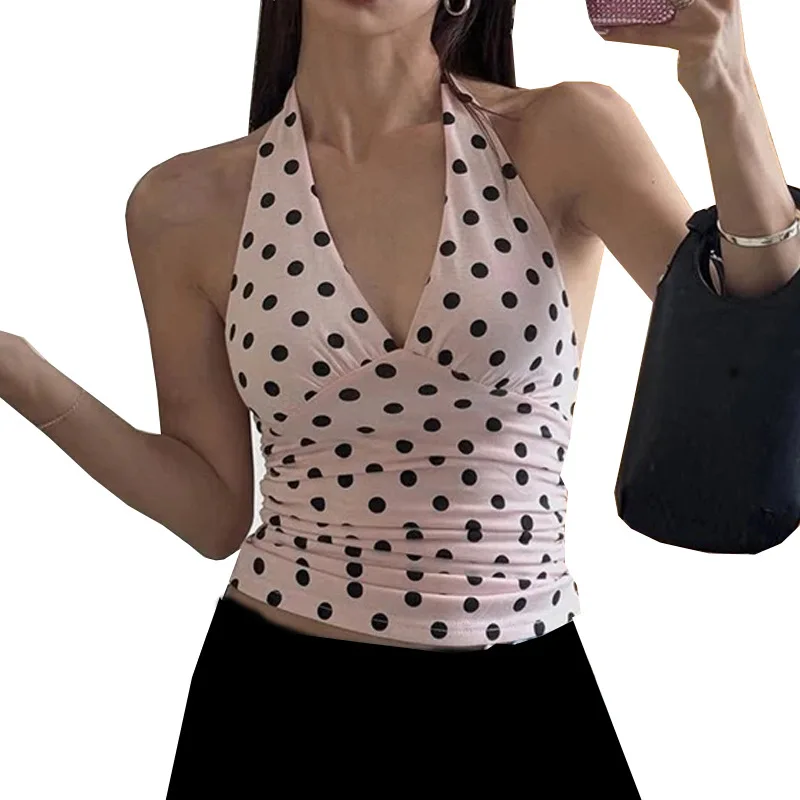 

Yoga tank top with built-in bra, high elasticity, quick-drying, neck-hanging sports fitness top, V-neck foreign trade cross-bord