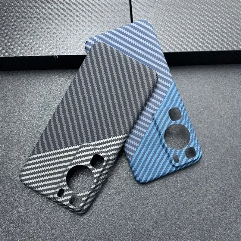 

For Huawei P60 Pro Case Carbon Fiber Stripe Acrylic PC Material Hard Back Cover For Huawei P60 P60Pro Shockproof Bumper Funda