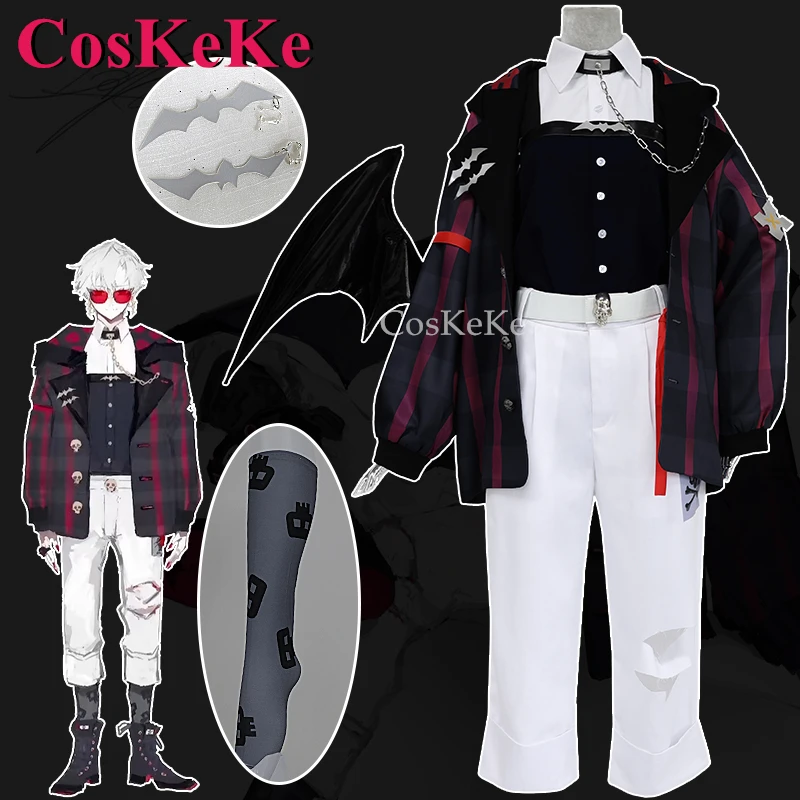 

CosKeKe Kuzuha Cosplay Anime VTuber Costume Fashion Handsome Casual Clothes Outfit Full Set Activity Party Role Play Clothing