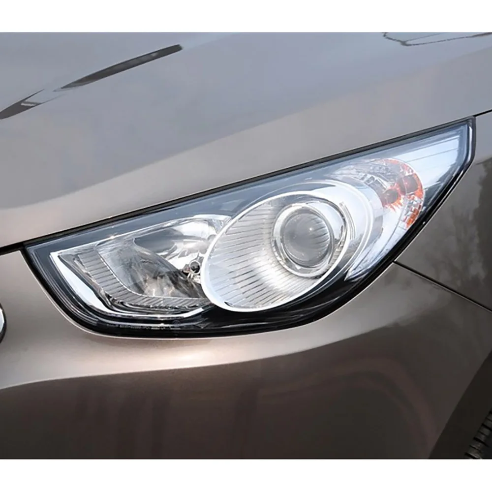 Penutup Lampu Depan Pengganti Cangkang Lampu Depan Mobil Lampu Depan Lensa untuk Hyundai IX35 2009 2010 2011 2012 Ekor dengan Pola