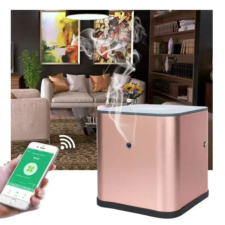 Difusor de aroma con logotipo personalizado para primer centro comercial, Spa, Hotel, sin agua, aroma de lujo, nebulía electrónica