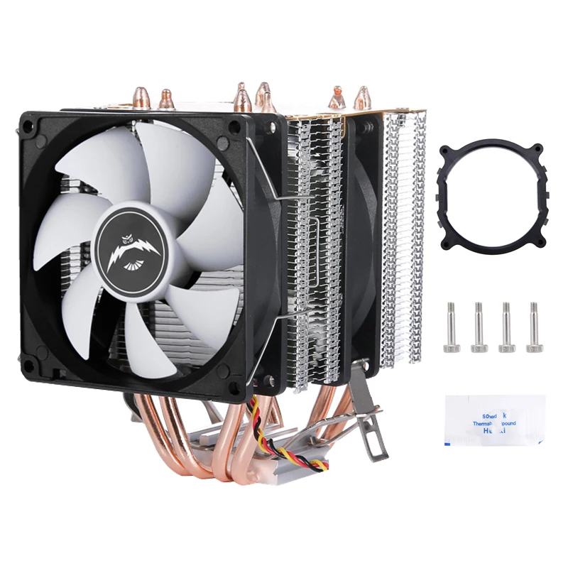 

CPU Cooler Processor Dual Tower 4 Heat Pipe PWM Fan Suitable For Installing LGA2011 x79 x99 e5 AMD Efficient Heat Dissipation