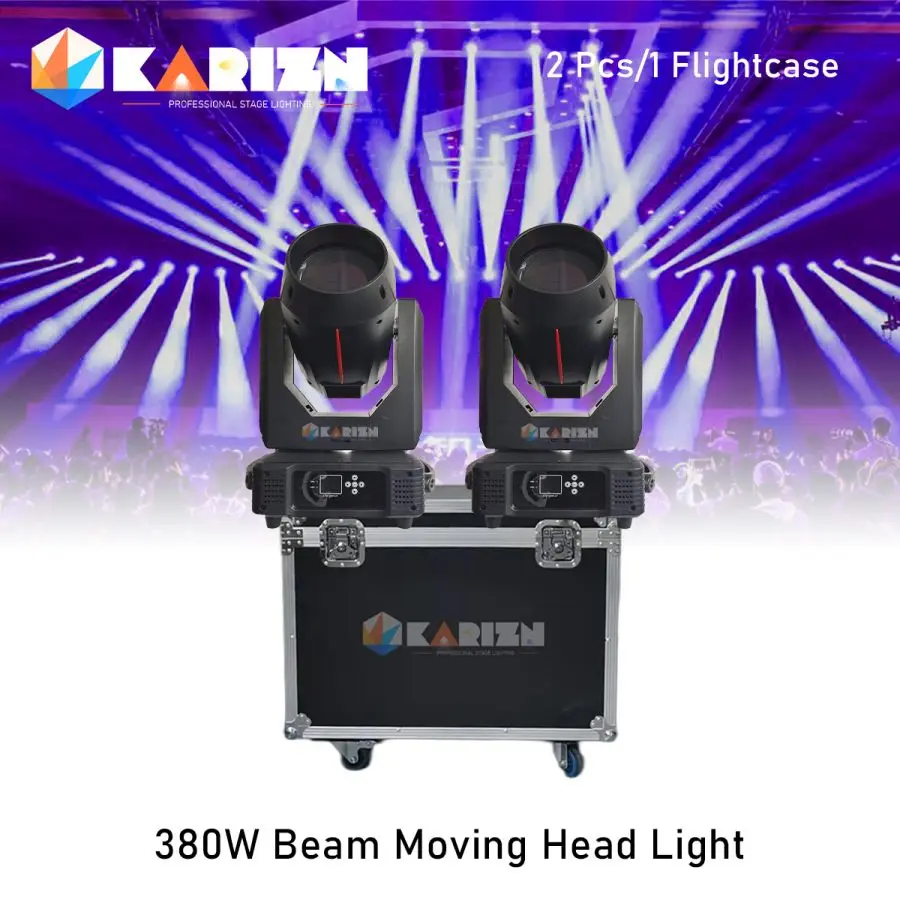 

No Tax 2Pcs Sharpy Beam 380W 20R Moving Head Light Dmx Key Model Sharpy Beam 380W With 1Pcs Flycase for Stage Disco Lights Power