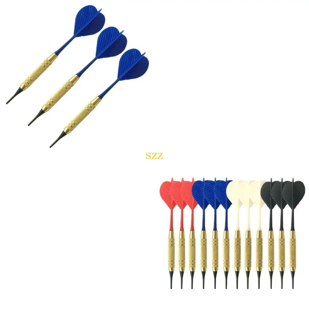 

12шт/набор мягких нейлоновых наконечников Дартс с валом для электронного пластикового пирога Дом b