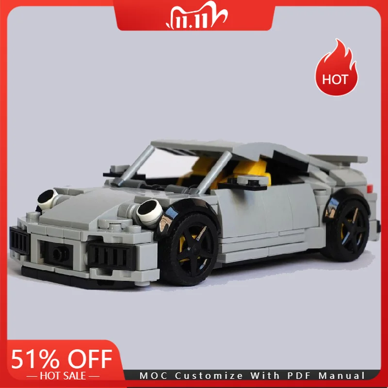 

330 PCS Moc Technology Racing Supercar Model Building Blocks Speed Vehicle Bricks Display Toys Children Adults Christmas Gifts