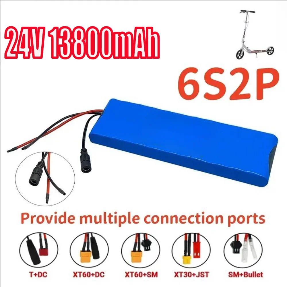 

18650 Lithium ion battery 6s2p 25.2V 13800mAh 24V 13800mAh lithium ion battery,suitable for bicycle/scooter batteries