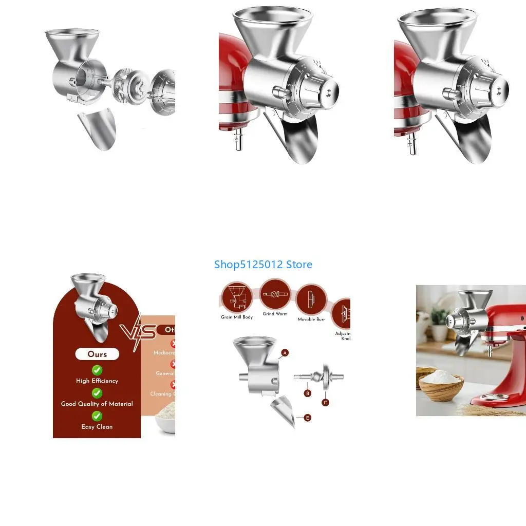 G8TC G8TC All Metal Grains Mill Attachment for Stand Mixer,Flour Mill Grinder - Aliexpress Deal