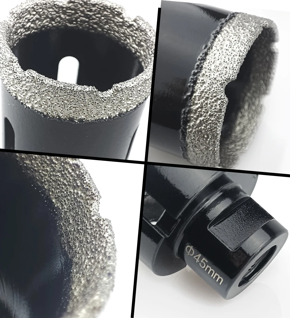 1 Stück M14 Gewinde Diamant trocken vakuumgelötete Bohrkern Bits Set Porzellanfliesen Kronen Bohrer Granit Marmor Lochsäge Werkzeuge – Detail 10