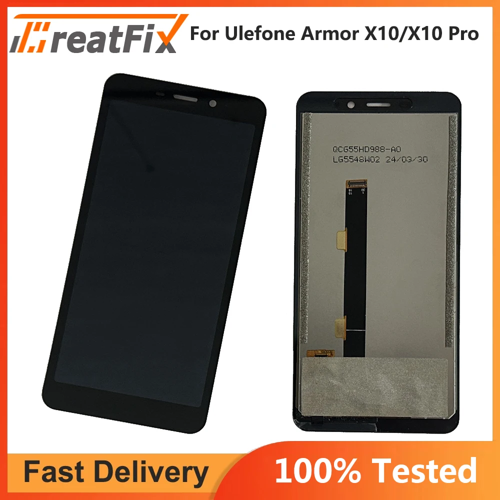 

5.45" New Tested For Ulefone Armor X10 Pro LCD Display Touch Screen Digitizer Assembly Replacement Armor X10 LCD Display