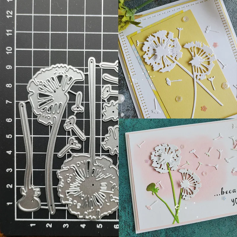 

Dandelion Flower Craft metal cutting dies cut die mold Scrapbook paper craft knife mould blade punch stencils dies