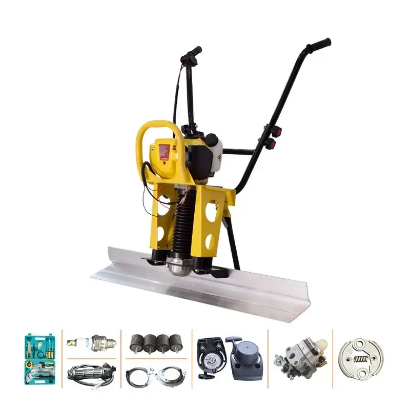 engine concrete vibrating cement pavement vibrating flat ruler smoothing machine leveling ruler
