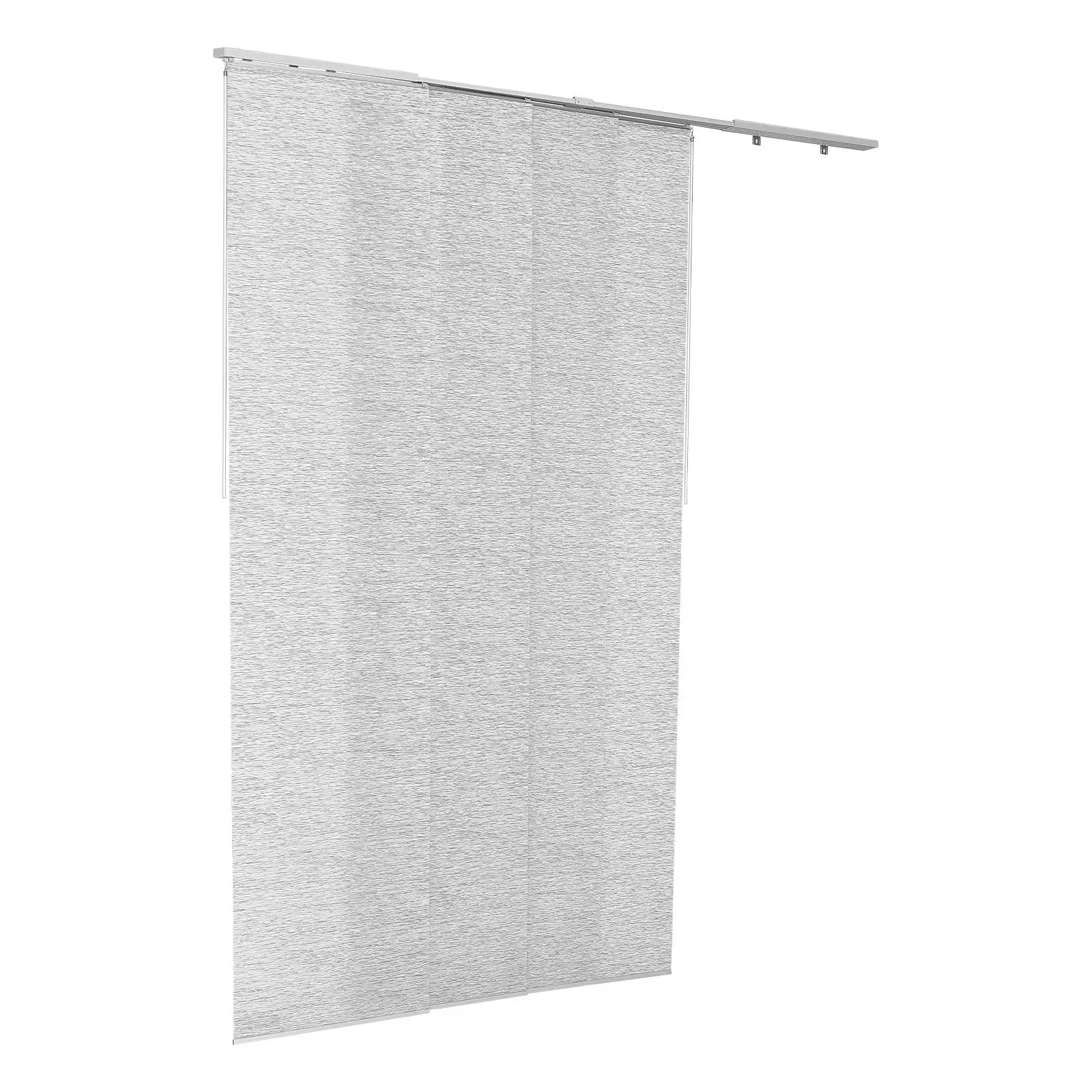 Panel Track Blinds, Extendable Track from 45.8 in to 86 in W, Trimmable Panel Curtains Up to 96 in H, Adjustable Vertical Panel