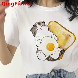 Cat tshirt women couple  vintage ulzzang casual kawaii t-shirt harajuku