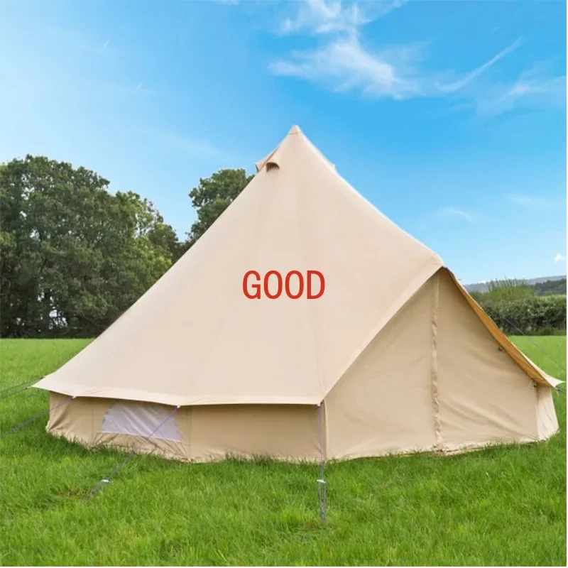 

Yurt tent outdoor camping rainstorm pyramid canvas tent