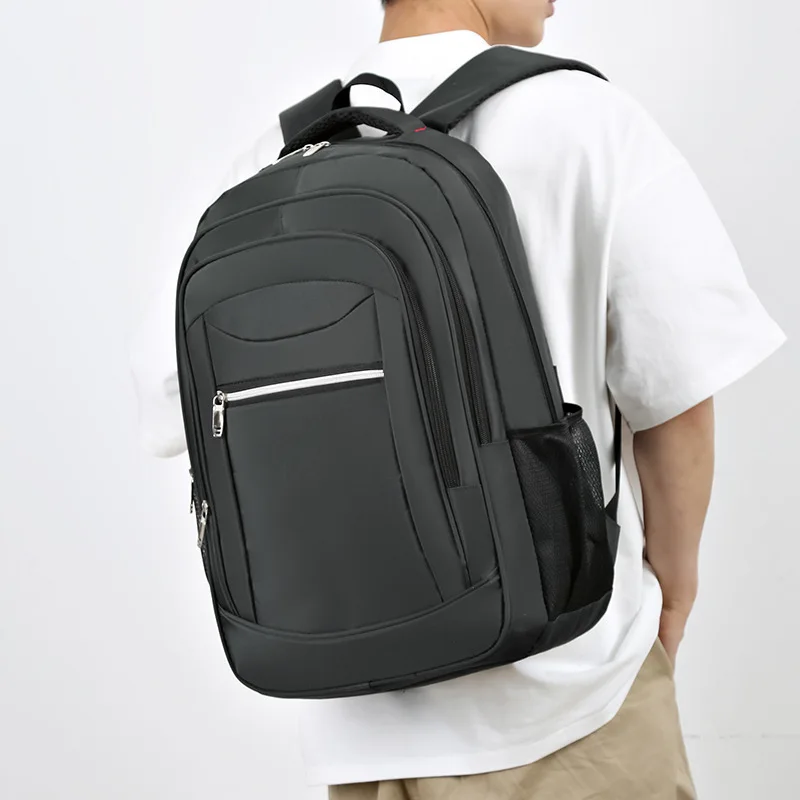 High school college student schoolbag large capacity casual versatile backpack men's business computer bag Oxford cloth chu