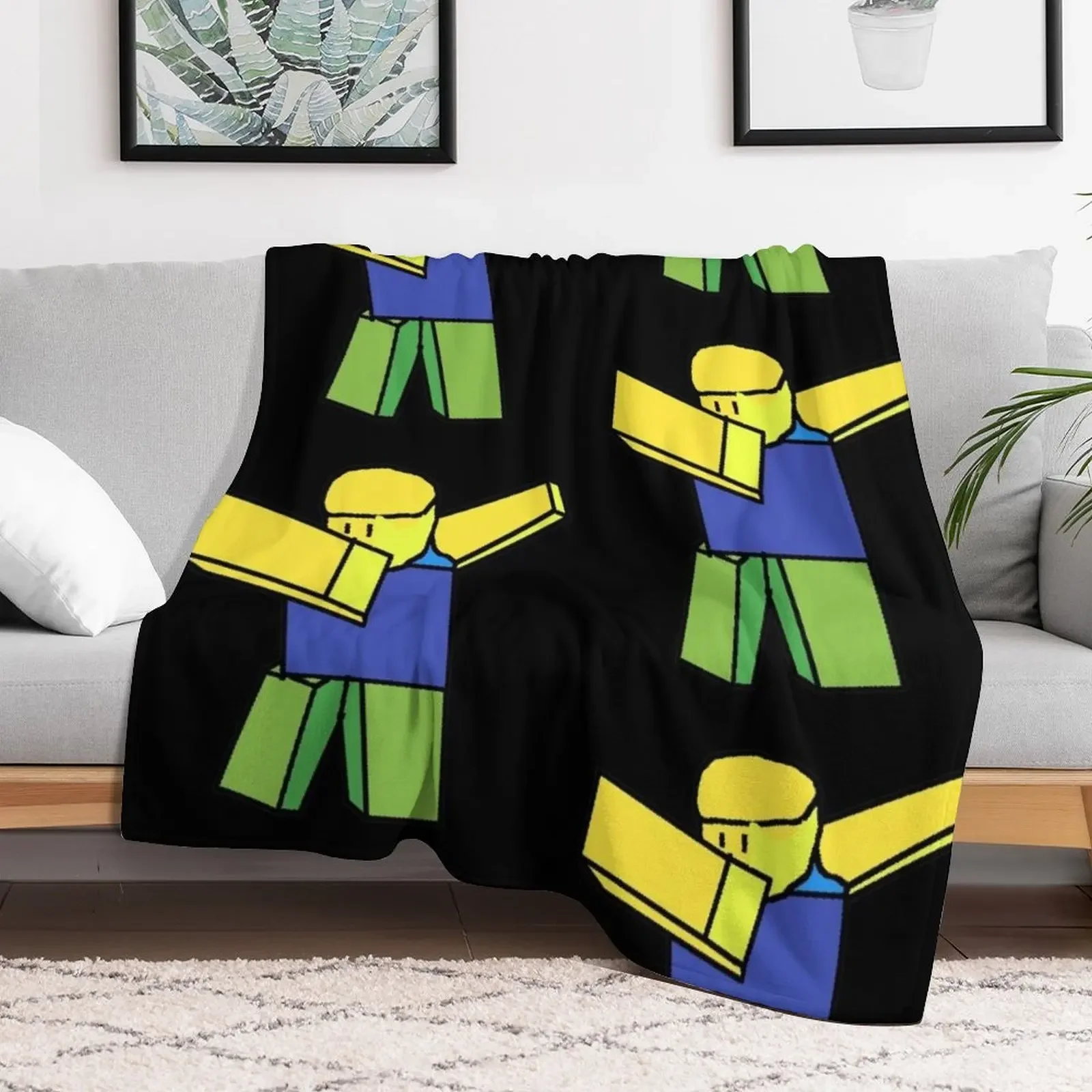 Dabbing noob vinyl high quality Throw Blanket