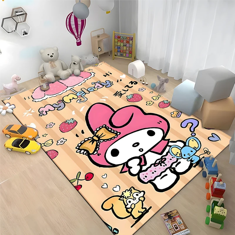 

Sanrio My Melody Pattern Rug Carpet for Living Room Bathroom Mat Creative Doormat Carpet for Bedroom Decor Home Accessories
