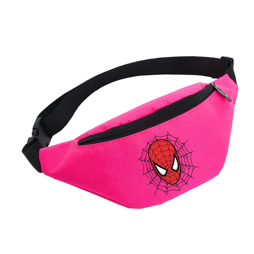 Marvels Spidermans Waist Bags for Women Men Sport Climb Waist Bag Shoulder Crossbody Chest Bags Handbags Messenger Belt Bags