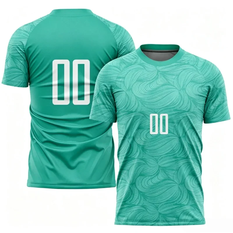 2026 Summer New 3D Print Football Jersey Sports for Men Women Breathable Quick Dry Causal Short Sleeve T-Shirt Family Kids Tees