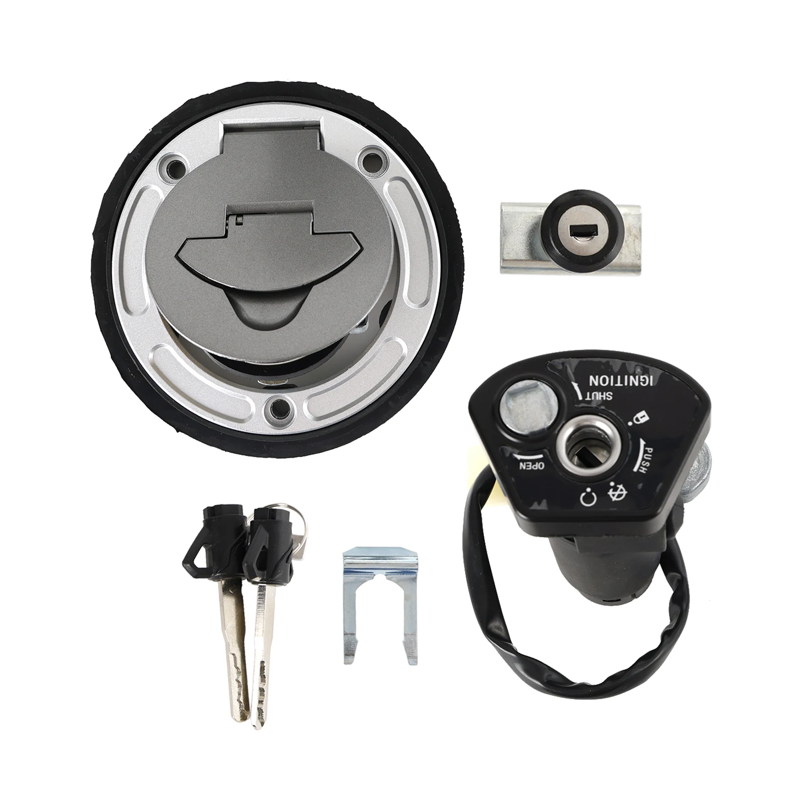 Topteng Fuel Gas Cap, Ignition Switch & Seat Lock Set For Yamaha R15 V3 YZF155 2019-2021 Motorcycle Accessories