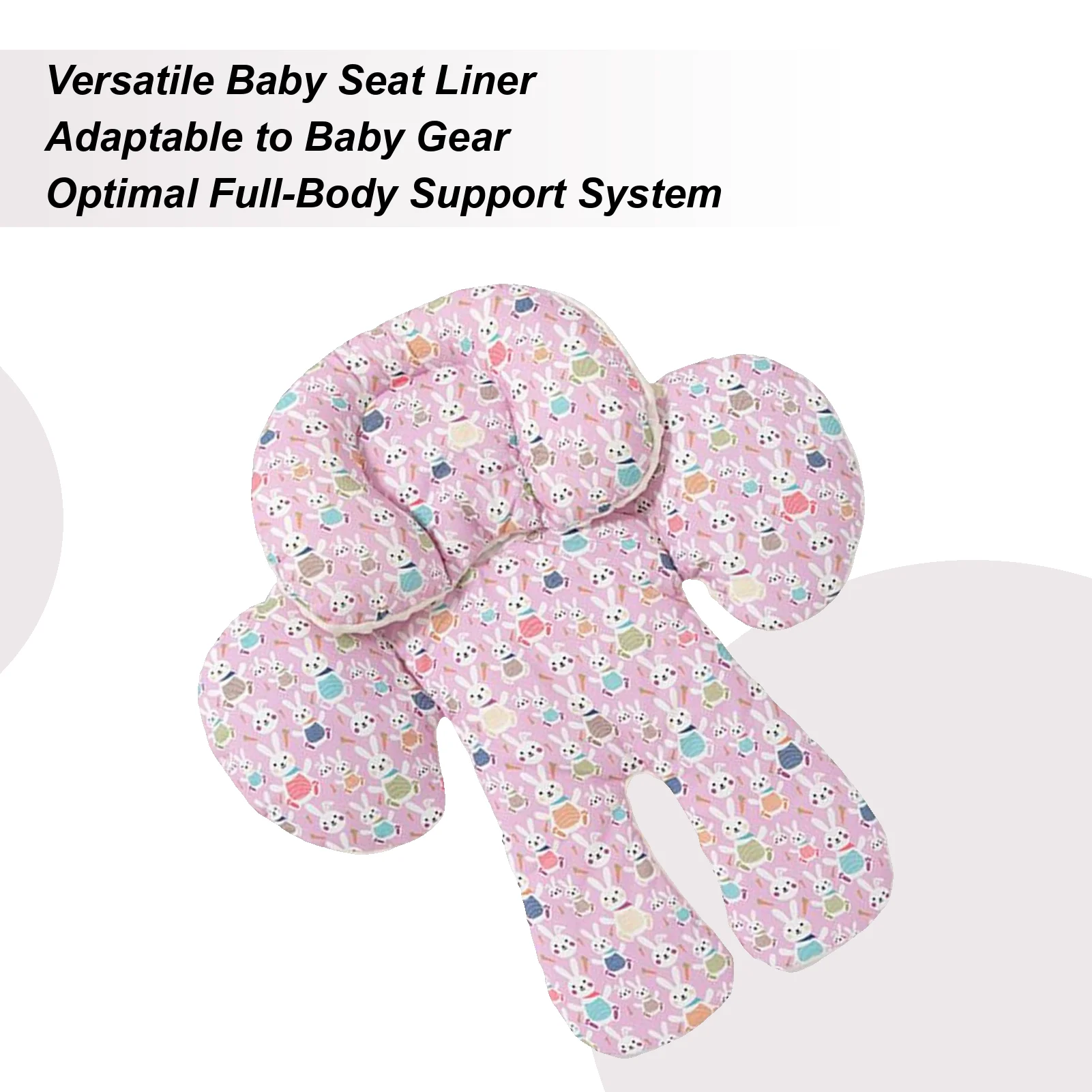 Car Seat Insert Baby Car Seat Protector Removable Head Support Adjustable Height Protector Cover Cushion For Vehicle SUV Truck