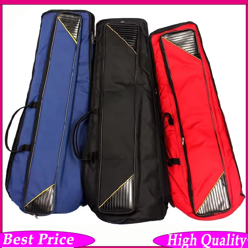 M MBAT Trombone Gig Bag Water-Resistant Oxford Cloth Backpack Case Cotton Adjustable Shoulder Straps Tenor Trombone ​Accessories