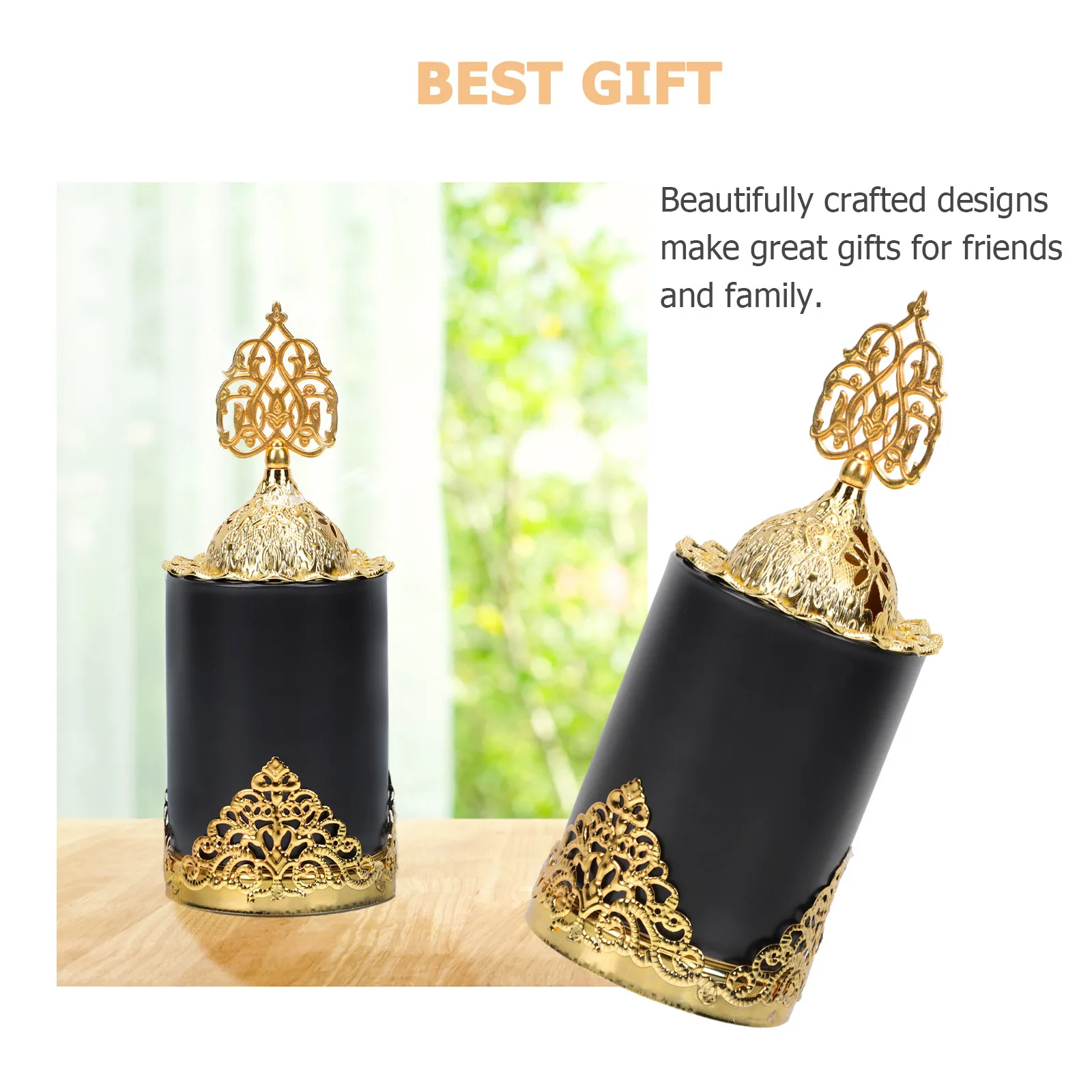 Ceramic Incense Burner Arab Style Desktop Aroma Therapy Censer for Home Decor and Relaxation