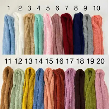 Don & judy-赤ちゃん用の柔らかく伸縮性のあるラップ、新生児用のニットモヘア、写真アクセサリー、ベビー写真撮影、ギフト