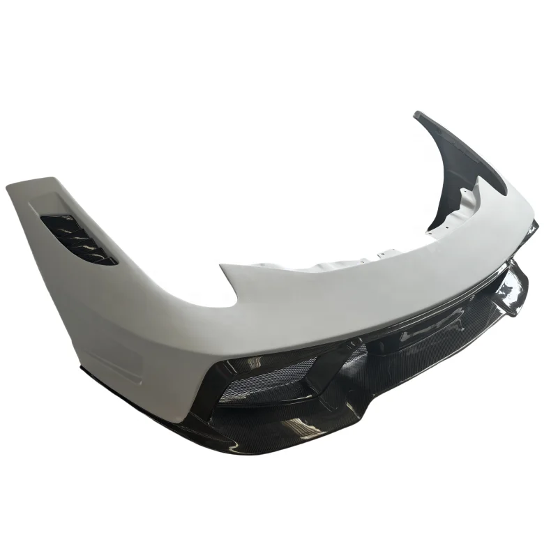 

Vors Style Half Carbon Fiber Car Front Bumper for Ferrari 458 Italy Upgrade Half Carbon Fiber Front Bumper Body Kit