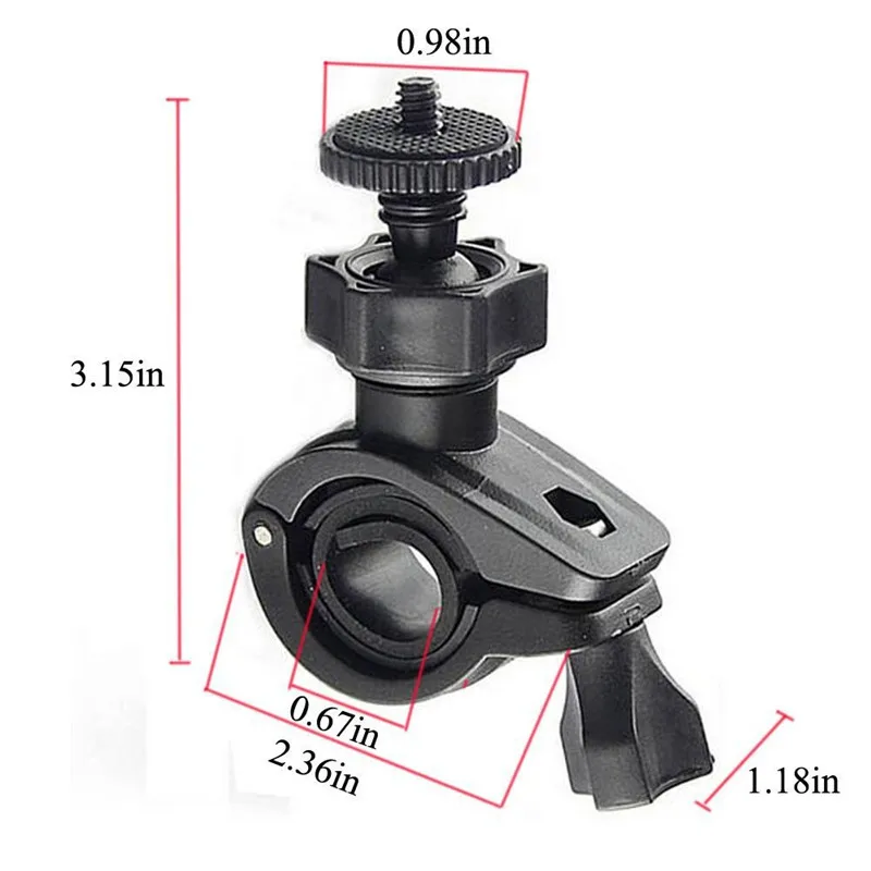 Mount Bike Bicycle Motorcycle Handlebar Handle Clamp Bar Camera Mount Adapter Screw Clip for Gopro Hero 11 10 9 Insta360 X3