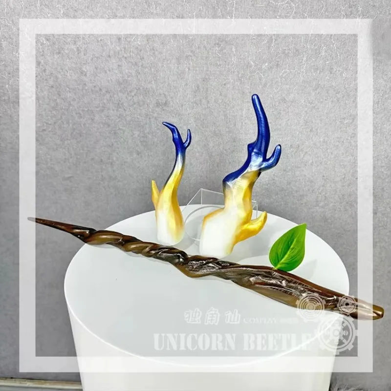 

Shu Horns Hairpin Arknights Headwear Halloween Christmas Fancy Party Costumes Accessories