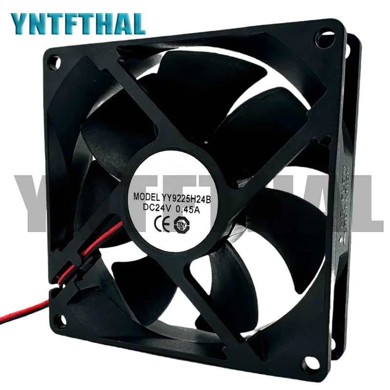 New SNOW FAN YY9225H12B 24V 0.45A 92*92*25MM Two Lines  Cooler Fan