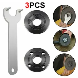 Angle Grinder Wrench Spanner M14 Thread Angle Grinder Inner Outer Flange Nut Set Tool W/ Wrench Replacement For Bosch Metabo