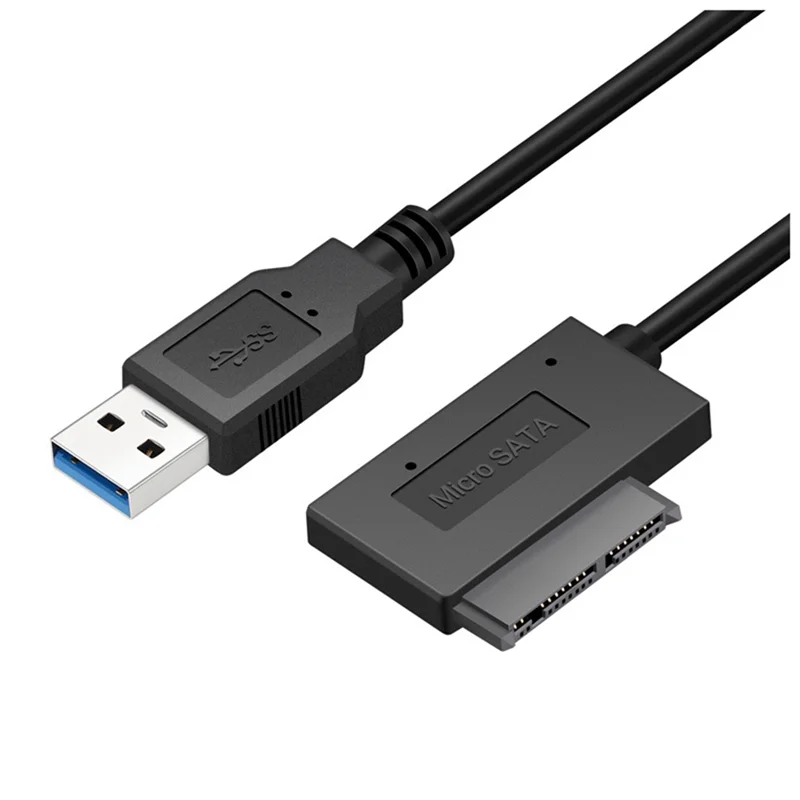 USB 3.0 to Micro-SATA Adapter Cable for 1.8Inch HDD SSD Converter Cord USB3.0 to 16Pin Msata 7+9 Pin Cable