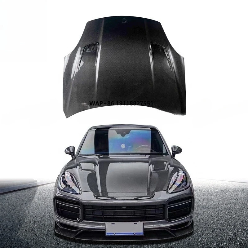 Best Price MSY Style Dry Carbon Fiber Engine Hood Bonnet for  Cayene 9Y0 Car Hood 2018-2023 Model