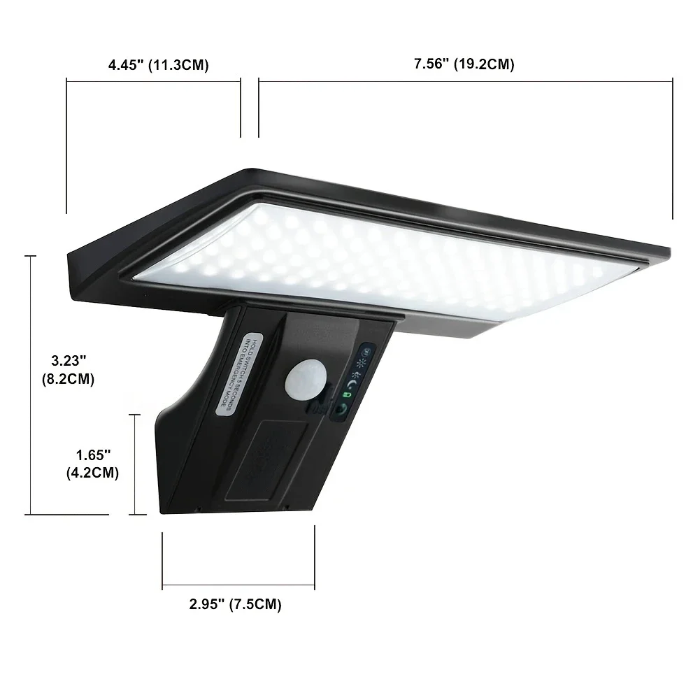 أضواء الأمن الشمسية الأضواء الكاشفة الشمسية في الهواء الطلق مقاوم للماء مع محس حركة 4 طرق 90 المصابيح أضواء الجدار لحديقة ساحة الشرفة
