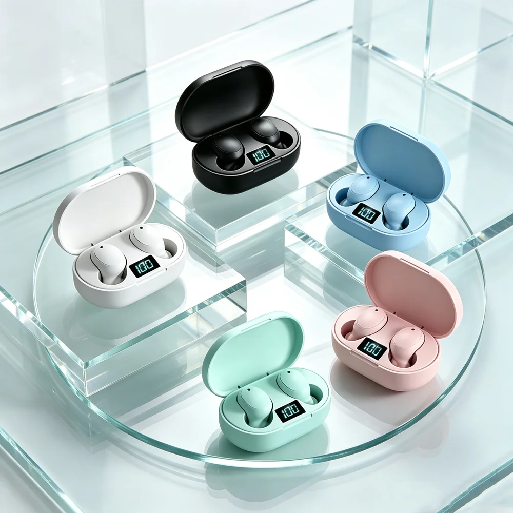 Bluetooth Earphones Sports Gaming Long Battery Comfort Wireless Headphones Premium Sound Quality Soft In-ear Earbuds