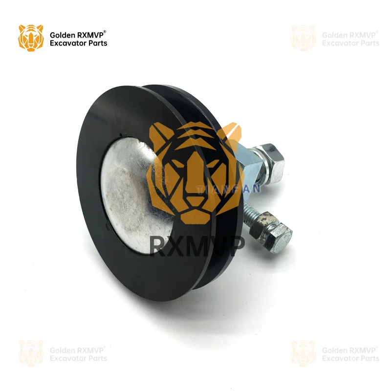 Excavator Doosan dx Daewoo dh55/60/80-7 80g air conditioning belt pulley air conditioning tension pulley accessories