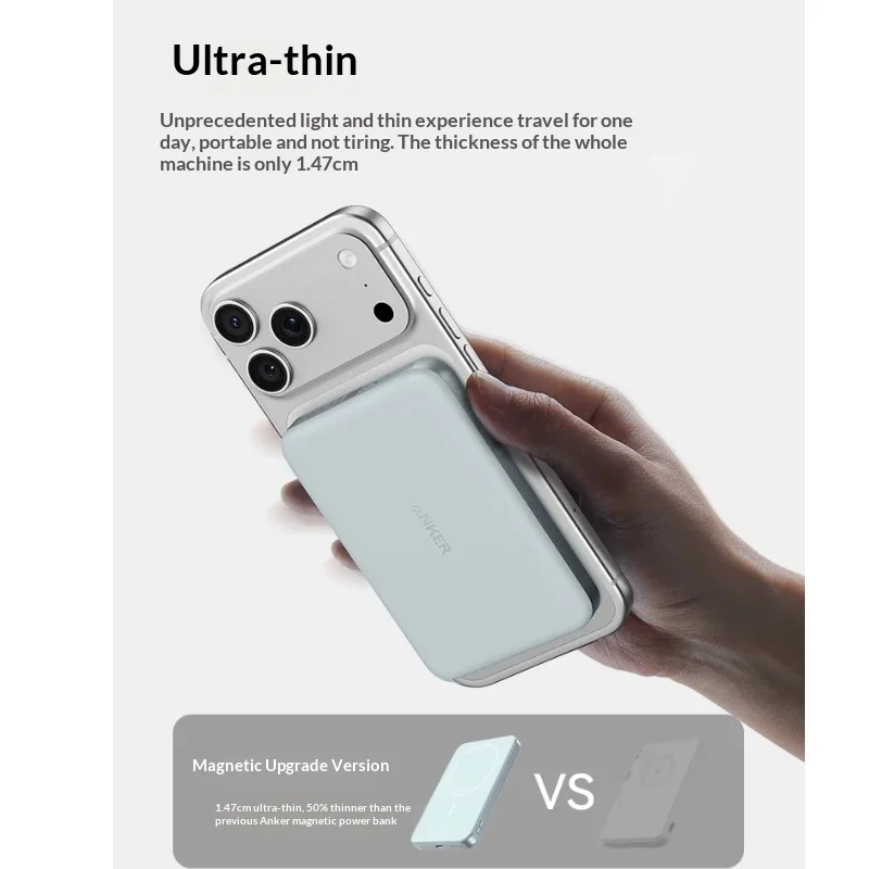 Anker MagGo Magnetic Power Bank 5000mAh/10000mAh 30W Fast Charging MagSafe Portable 3C Certified Compatible with Apple iPhone