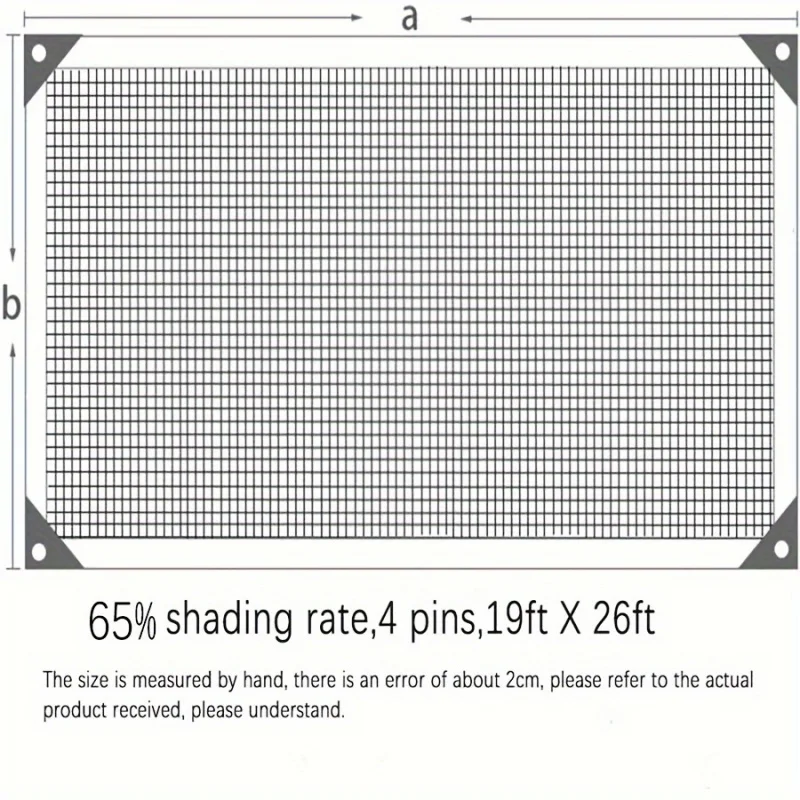 1 pz, tasso di ombra del 60% coltiva verdure fresche e protegge le piante con la nostra rete parasole da giardino durevole-6 x9ft, 9 x19ft, 12 x26ft