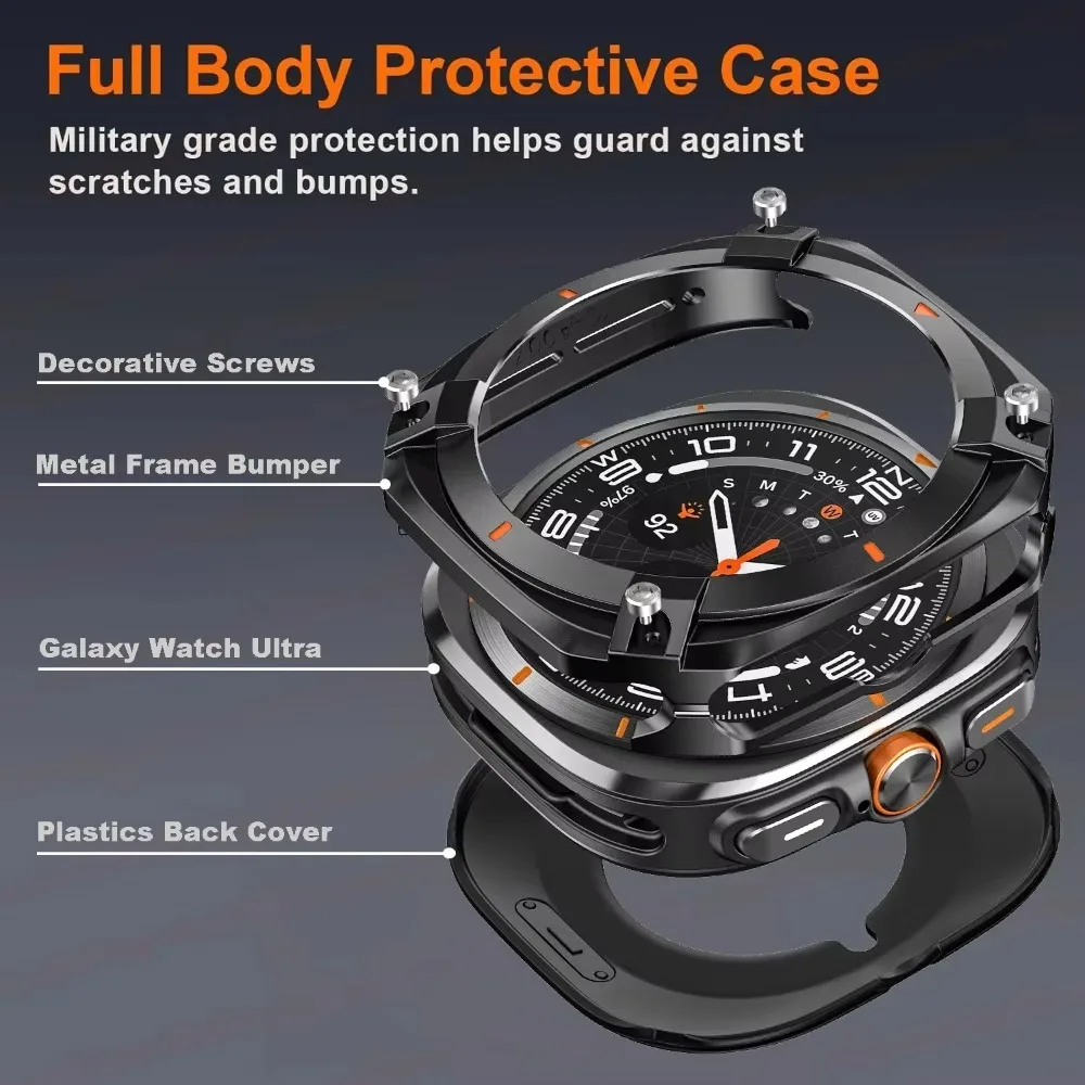 Aluminium Alloy Metal Bumper for Samsung Galaxy Ultra Watch Ultra 2025 Protective Case Cover for Samsung Galaxy Watch Ultra 47mm image 5