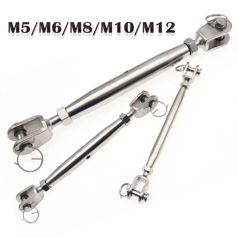 

M5/M6/M8/M10/M12 Stainless Steel 304 Turnbuckle Rigging Screw Closed Body Jaw Turnbuckle For Boat Yacht Tool