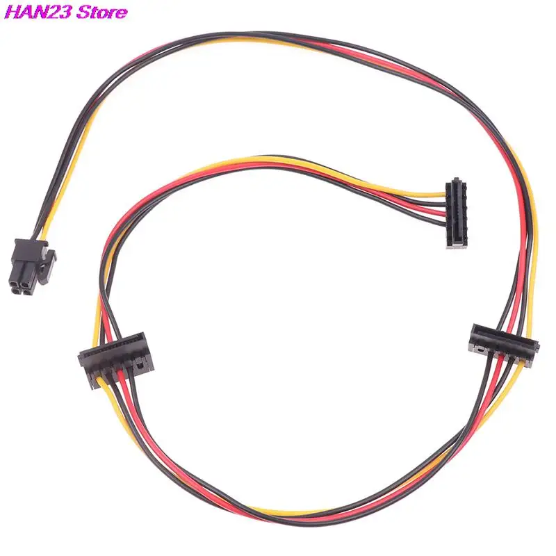 Black 4Pin To 2-Port HDD SSD SATA Power Socket Cable Conector For HP 6000 6200 6300 8000 8100 8200 Computer Mainboard ATX PSU