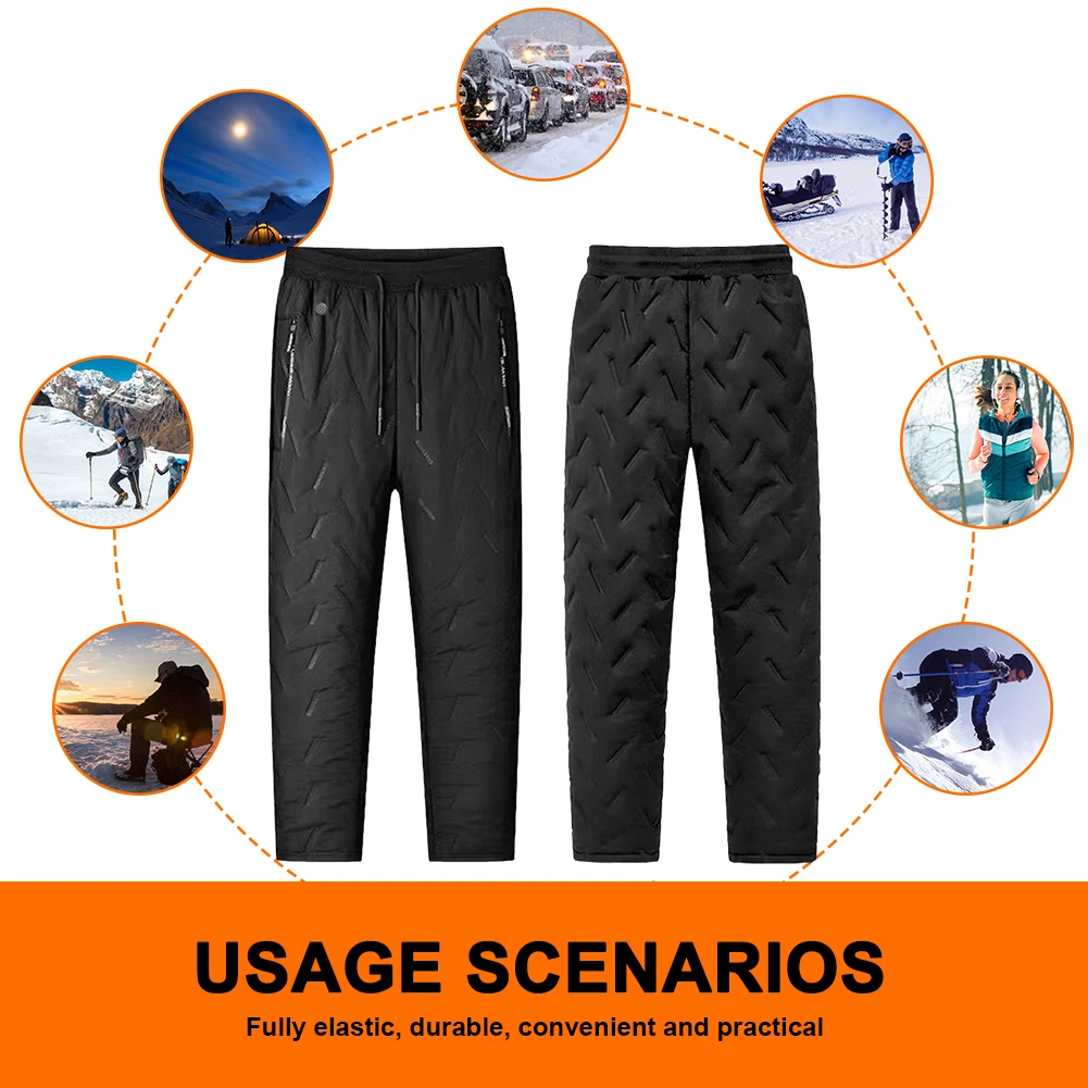 Unisex Electric Thermal Trousers 10 Heating Zones Electric Pants 3 Temperature Modes Waterproof Winter Electric Warmer Clothing - view 3