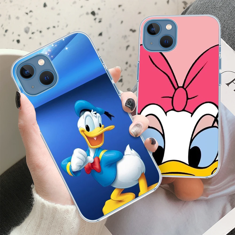 disney mickey minnie donald duck cartoon cute phone case For iPhone 13 12 mini 11 pro xs max X XR 6 7 8 5 SE 2 3 PLUS