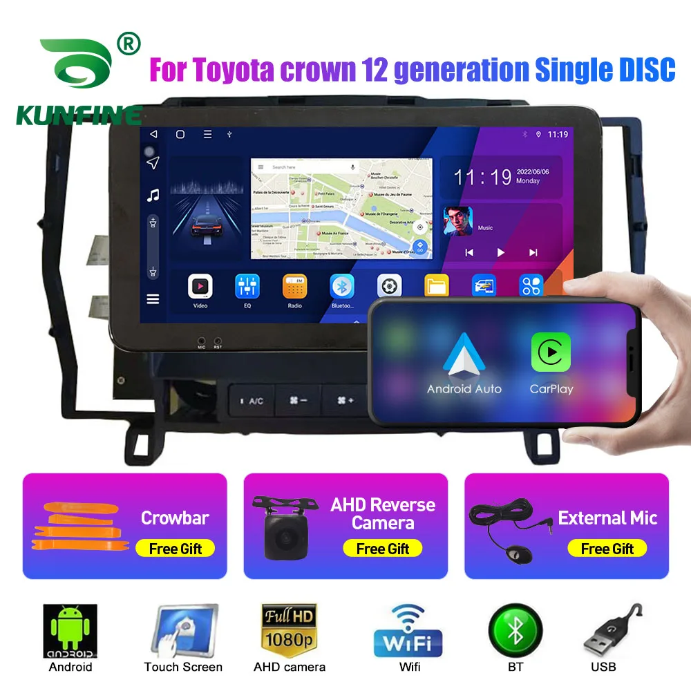 

10.33 Inch Car Radio For Toyota crown 12 2Din Android Octa Core Car Stereo DVD GPS Navigation Player QLED Screen Carplay