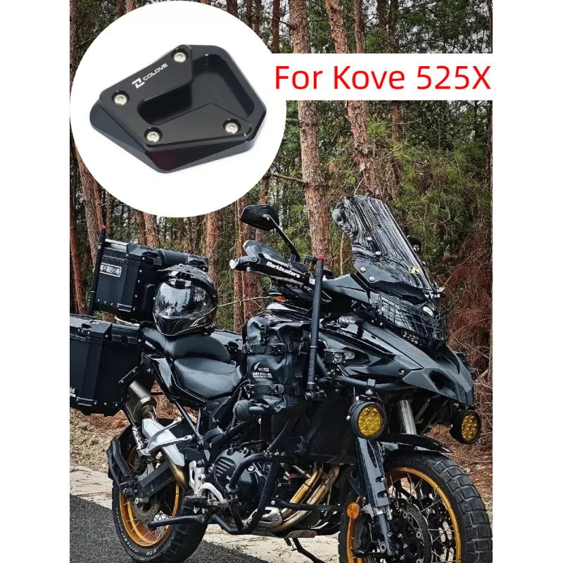 

For Kove 525X 500X 400X 500F Adventure 2018-2019-2020-2021 2022 2023 Kickstand Foot Side Stand Extension Pad Support Plate