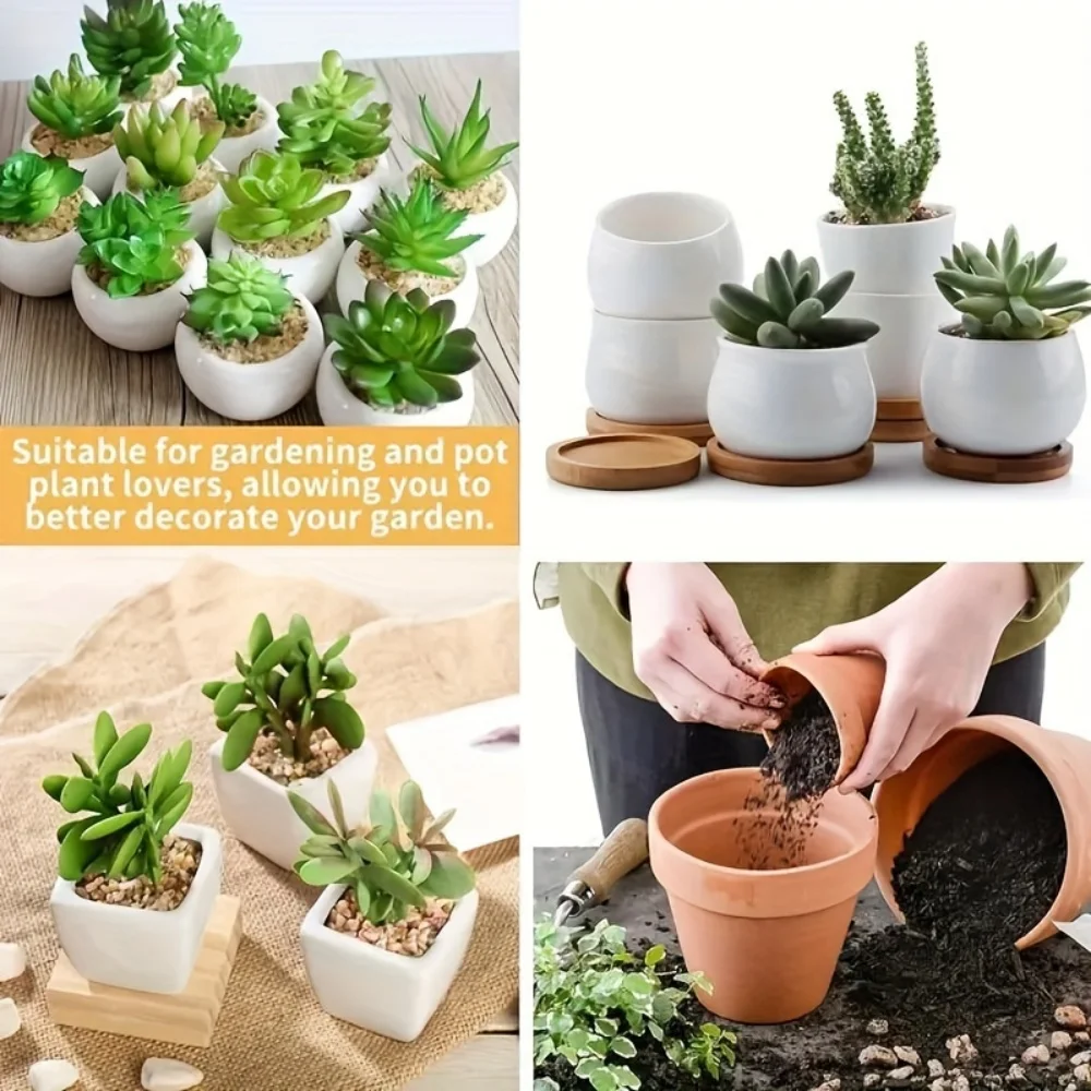 100 Round Flower Pot Hole Mesh Pads, Anti-Leak Gaskets, Pot Bottom Mesh Pads, Garden Drainage Mesh Filters, Garden Flower and Plant Supplies view 3