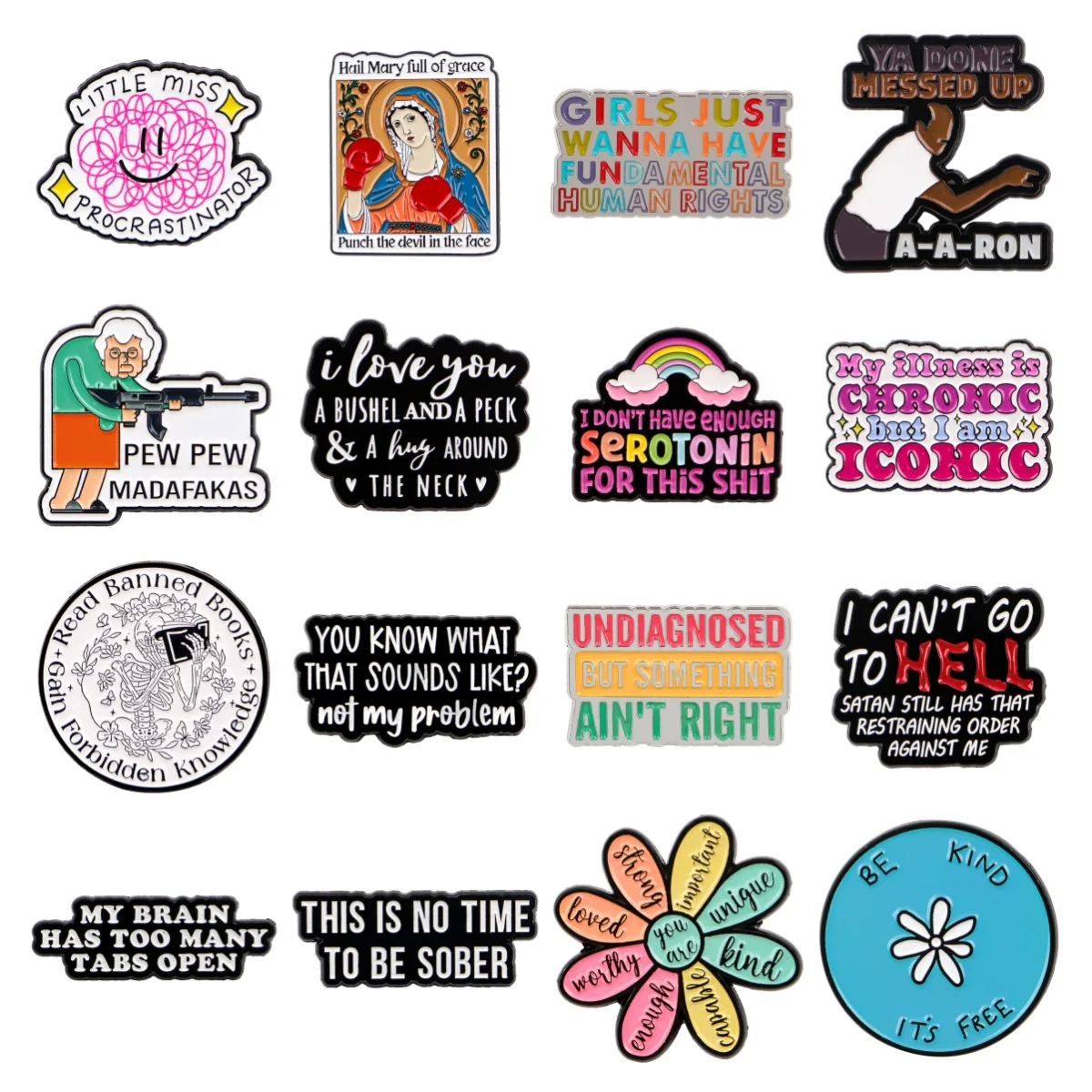 قوس قزح زهرة يقتبس المينا بروش التلبيب شارة بدبوس على ظهره الملابس الأزياء والمجوهرات تأثيري اكسسوارات اللعب الهدايا #1