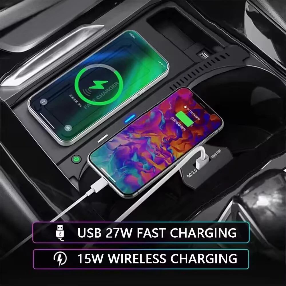 Car phone Holder mount wireless charger For BMW X3 G01 X4 G02 IX3 2018 2019 2020 2021 2022 2023 Fast charging plate accessories